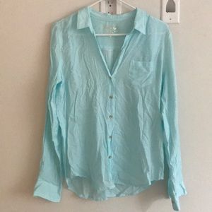Lilly Pulitzer Sea View Button Down Top
